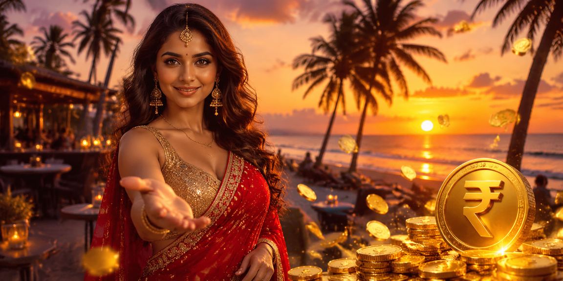 Players enjoying casino entertainment at Goa beach