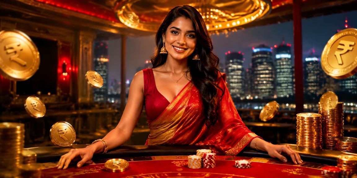Mobile casino app interface showing Indian rupee and betting options
